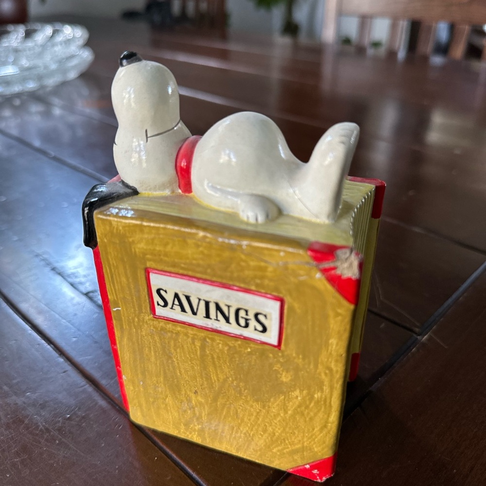 Vintage Snoopy Savings Bank